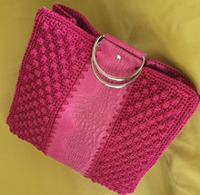 Cargar imagen en el visor de la galería, Borsa Shopper Parigi in pelle scamosciata con manici Kit (per i colori vedi foto)

