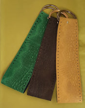 Carica l&#39;immagine nel visualizzatore di Gallery, Borsa Shopper Parigi in pelle stampa cocco. Fascia con manico ad anello
